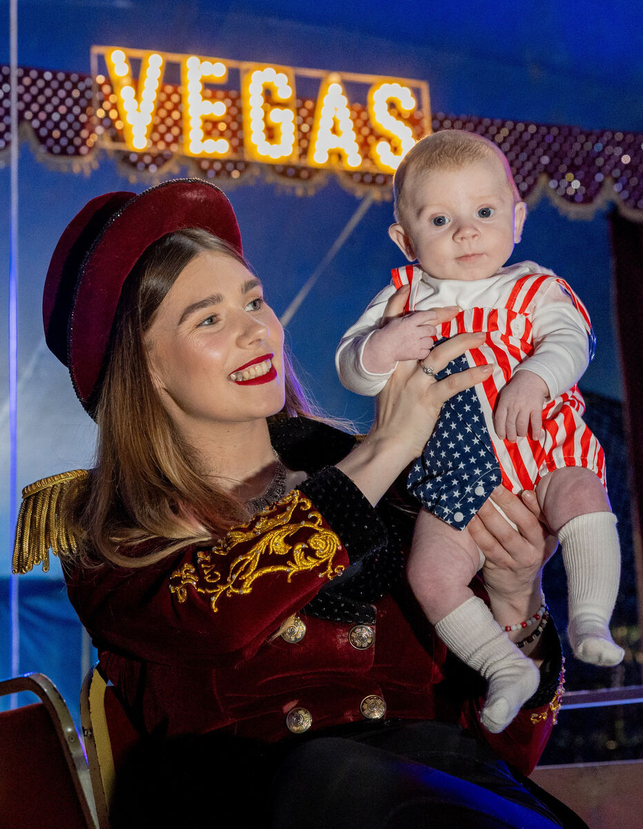 Olivia and Luca: 'I’m really looking forward to introducing him to the audience as part of the show but I just haven’t had the right moment yet.' Olivia and Luca: 'I’m really looking forward to introducing him to the audience as part of the show but I just haven’t had the right moment yet.'