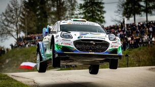 <p>The Irish crew of Jon Armstrong/Shane Byrne (Ford Puma Rally1) ready to fight for a top five result on this weekend's Rally Islas Canarias, the latest round of the World Rally Championship. Picture: M-Sport Ford. </p>