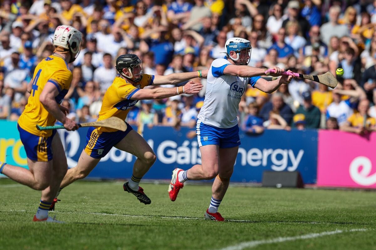 Stephen Bennett hit the net for Waterford against Clare last weekend. Picture: INPHO/Natasha Barton