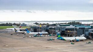 <p>The airfield at Shannon Airport. Shannon Airport Group has reported pre-tax profits of €30.5m after the company carried more than 2.3m passengers in 2025.</p>