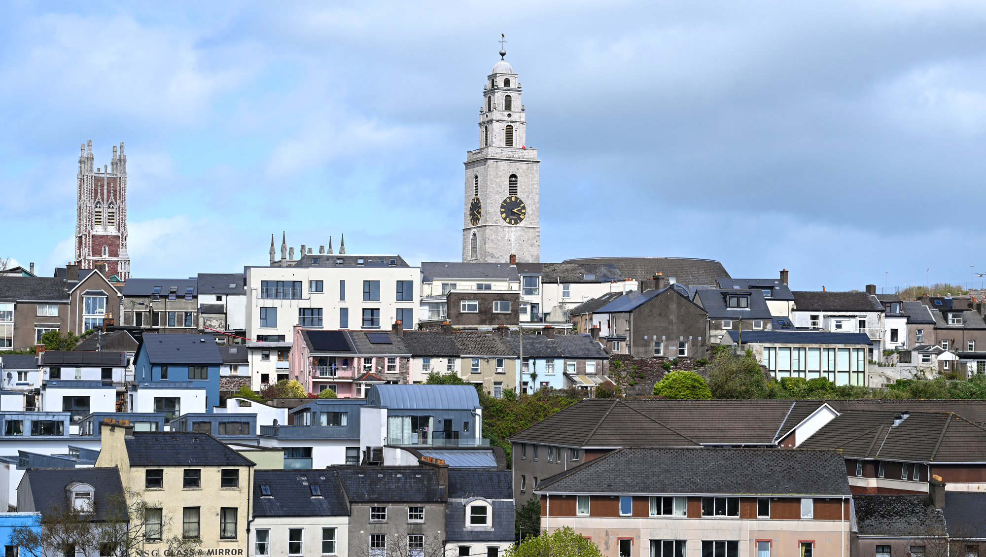  Shandon steeple and the North Cathedral amongst the rooftops of the northside of Cork City in bright spring sunshine. Picture: Larry Cummins