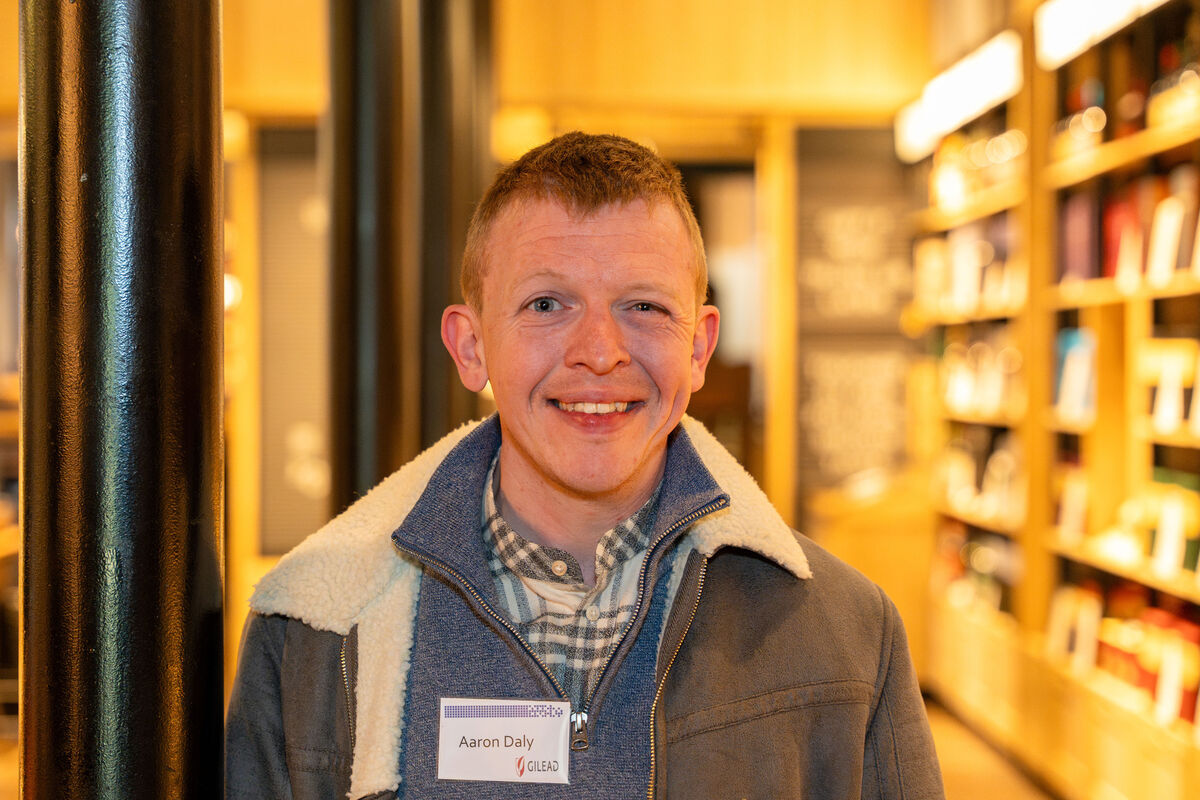 Aaron Daly, who has a job in Gilead, at the awards.