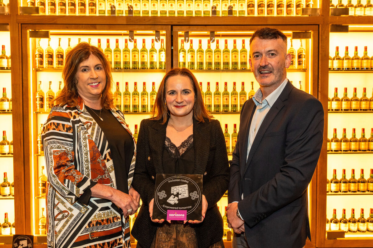  Vicki Kelly, SECAD, Lorraine Egan, chief executive of Horizons, and Dónal Óg Cusack, who spoke at the event.