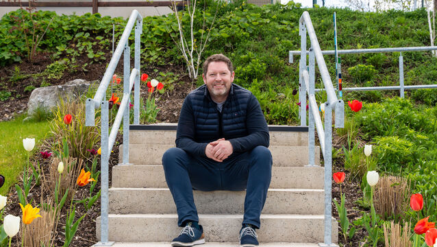 <p>Cork ARC CEO Stephen Teap in the new therapy garden. Pictures: Noel Sweeney</p>