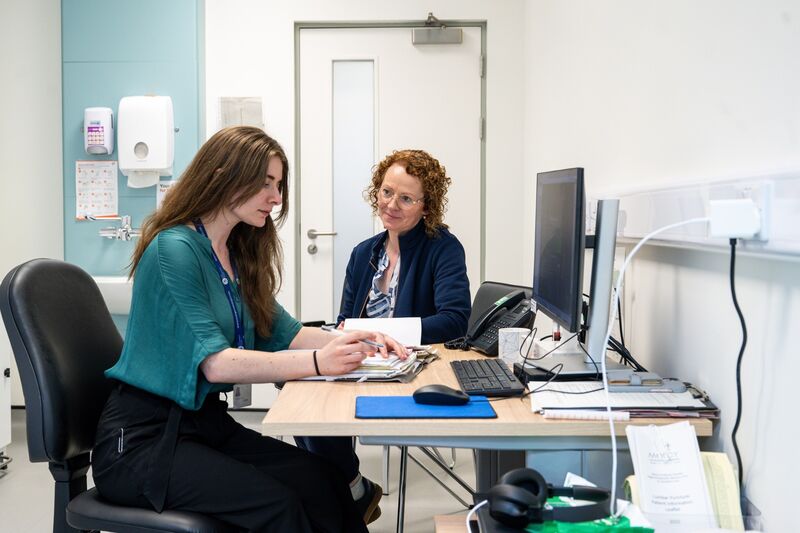 Dr Eleanor Marks (left) and Sharon Maher, ANP (right) at the specialist memory clinic at Mercy University Hospital. Picture: Chani Anderson