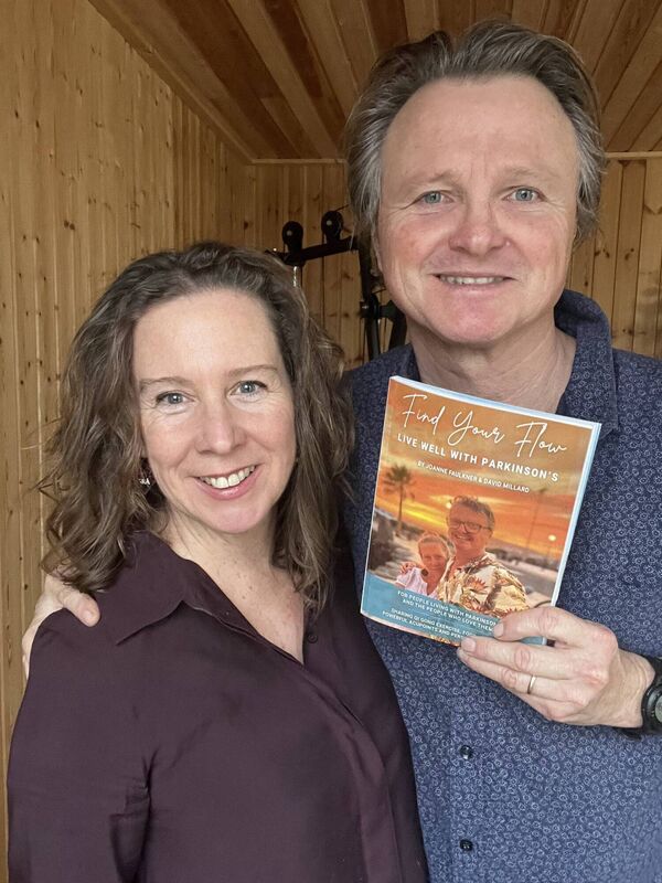 Joanne Faulkner with her husband David Millard.