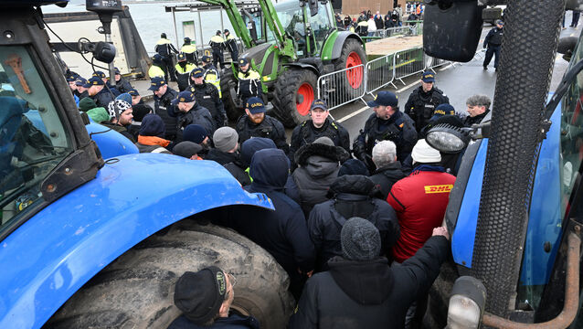 <p> Fuel protesters in Whitegate earlier this month. Picture: Larry Cummins</p>