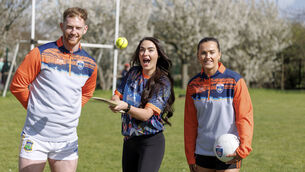 <p>This year's Cúl Camps ambassadors Mikey Breen, Laura Fox, and Aimee Mackin at the launch of this year's camps in March. A spokesperson for Cork GAA said anyone who has been affected should contact them directly for assistance. File picture: Andres Poveda</p>