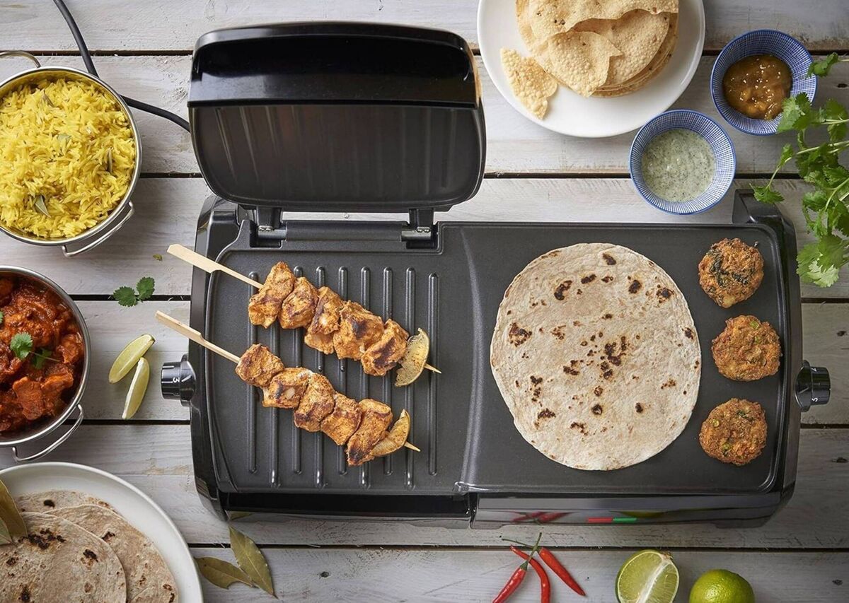George Foreman grill and griddle, €99, GeorgeForemanGrills.com.