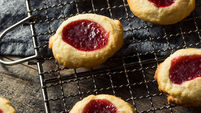 Homemade Warm Strawberry Thumbprint Cookies