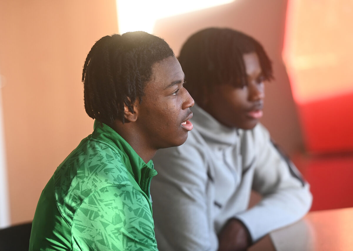  Brothers Franco and Jaden Umeh. Picture: Larry Cummins