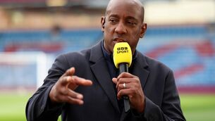 <p>Dion Dublin presents on Football Focus by BBC Sport (Photo by Matt McNulty/Getty Images)</p>