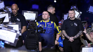 <p>Luke Littler was booed during his opening victory at the Premier League in Liverpool. Pic: (Peter Byrne/PA</p>
