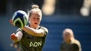 <p>Dannah O'Brien during an Ireland Women's Rugby captain's run at Stade Marcel Michelin. Pic: Shauna Clinton/Sportsfile</p>