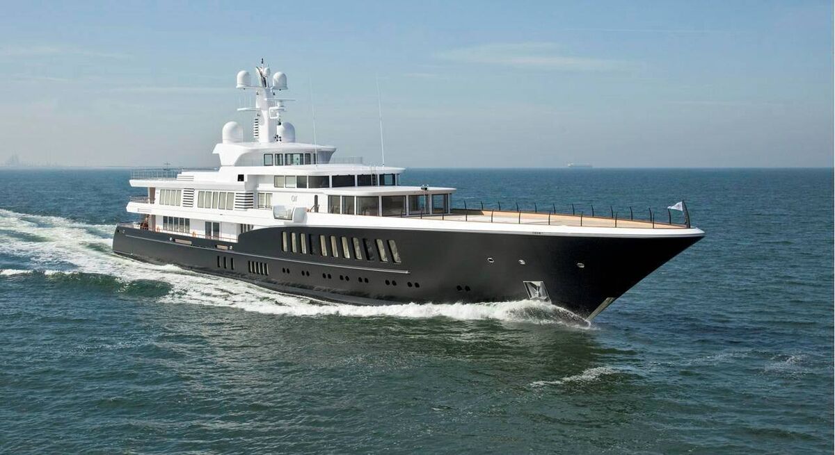The superyacht Air has been a regular visitor to Bantry. 