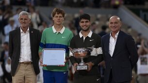 <p>HUGE BLOW: Carlos Alcaraz’s hopes of winning a third straight French Open title have been shattered by injury.</p>