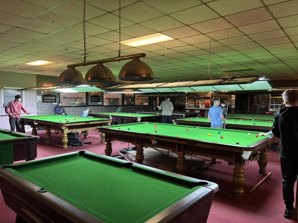 Action at The Crucible snooker club in Cork. Pic: Facebook