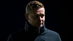 <p>Cork City manager Barry Robson after the game. Pic: Nick Elliott/Inpho</p>