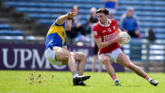 <p>DOWN YOU GO: Chris Óg Jones of Cork in action against Mark Corcoran of Tipperary during the Munster GAA Football Senior Championship semi-final match between Tipperary and Cork at FBD Semple Stadium in Thurles, Tipperary. Photo by Sam Barnes/Sportsfile</p>