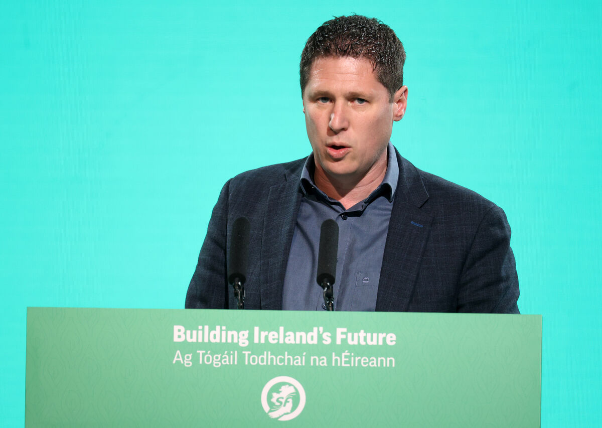 Matt Carthy speaking at the Ard Fheis: Leah Farrell/© RollingNews.ie Matt Carthy speaking at the Ard Fheis: Leah Farrell/© RollingNews.ie