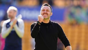 <p>ON THE UP?: Tottenham Hotspur manager Roberto De Zerbi following the Premier League match at Molineux, Wolverhampton. Pic: Martin Rickett/PA Wire.</p>