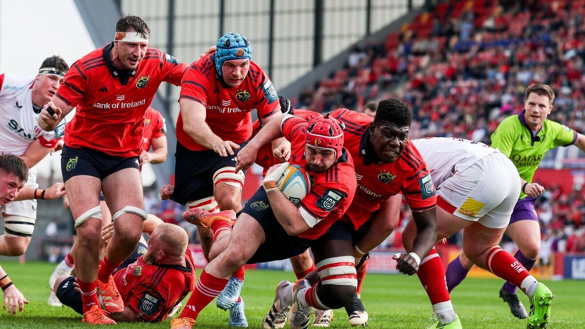 Four-try Hodnett and hat-trick man Kendellen lead Munster to big win over understrength Ulster