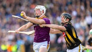 <p>CLOSE QUARTERS: Kilkenny’s Mikey Butler with Jack Redmond of Wexford during the Leinster GAA Senior Hurling Championship Round 2, UPMC Nowlan Park, Kilkenny Pic: INPHO/Morgan Treacy</p>
