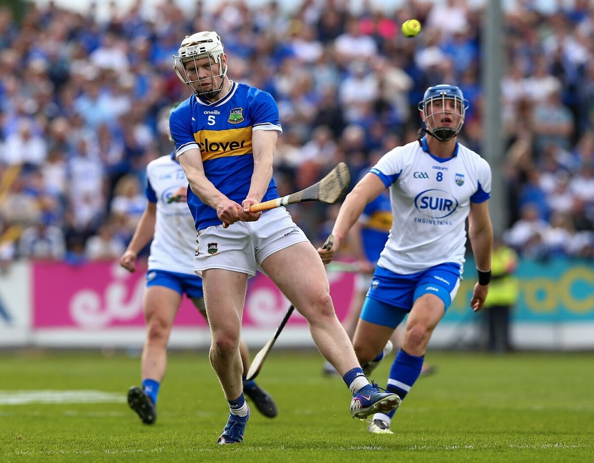 Tipperary's Oisin O'Donoghue shoots at goal. Pic: ©INPHO