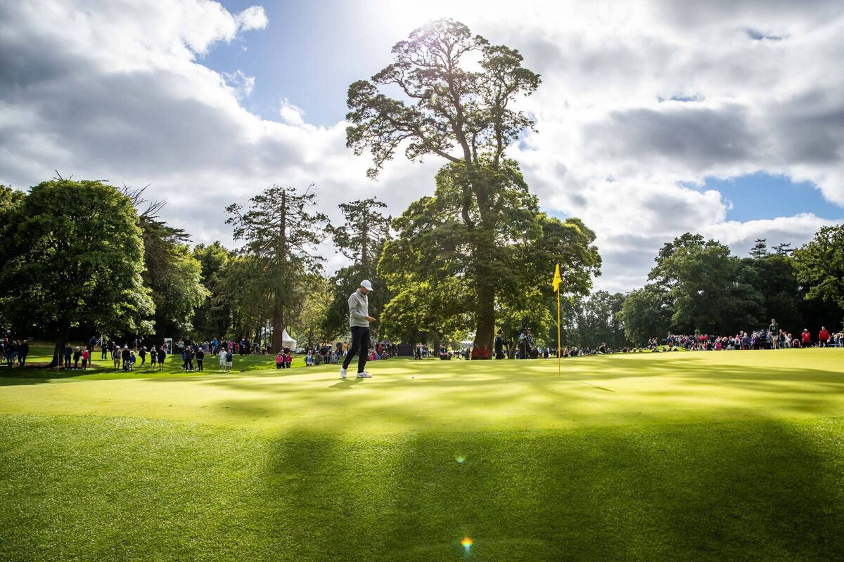Scottie Scheffler on the 12th green at Adare Manor during the 2020 JP McManus Pro-Am. Pic: ©INPHO/Morgan Treacy Scottie Scheffler on the 12th green at Adare Manor during the 2020 JP McManus Pro-Am. Pic: ©INPHO/Morgan Treacy