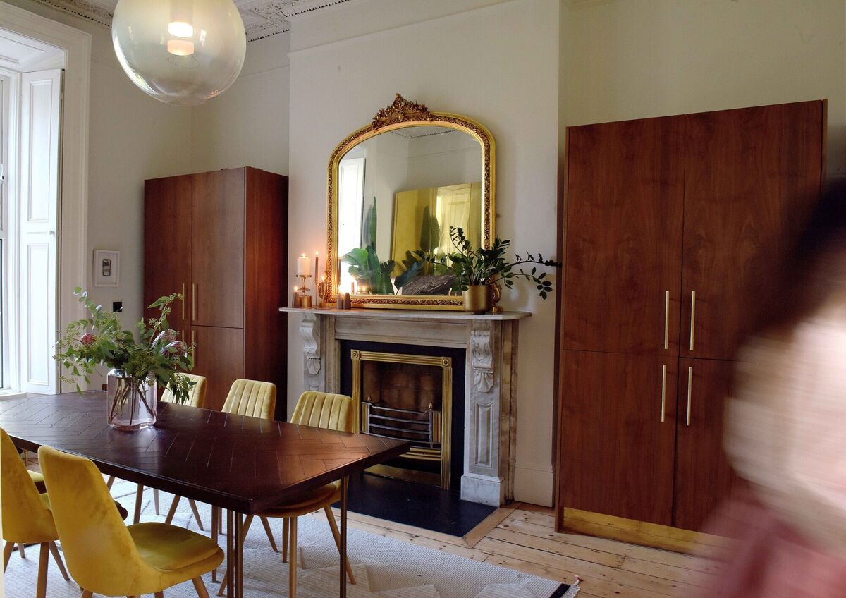  The kitchen/dining room in Chupi Sweetman's Dublin home. Picture: Moya Nolan
