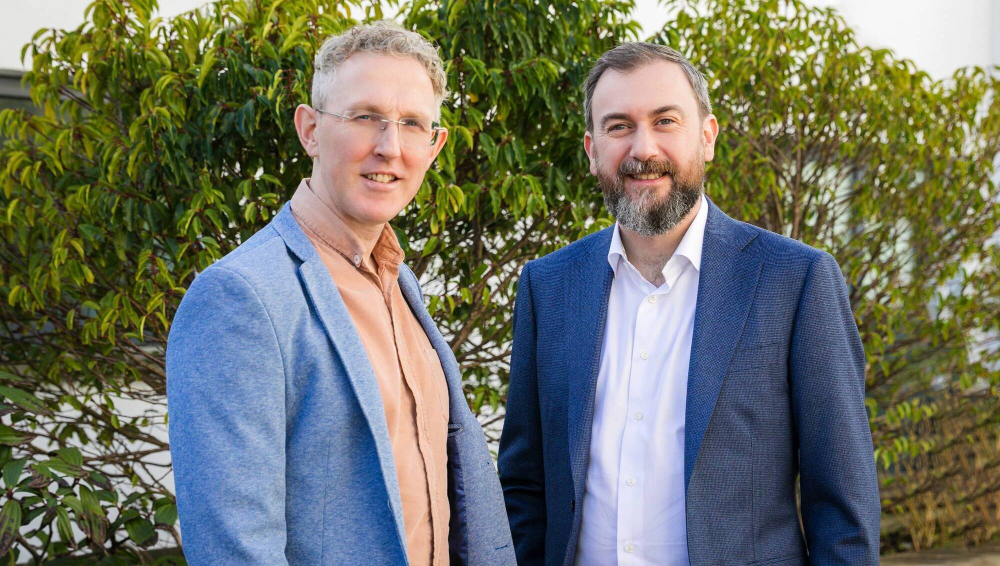 Dermot Clancy and Neil McGough of OneTouch Health, in Galway. 