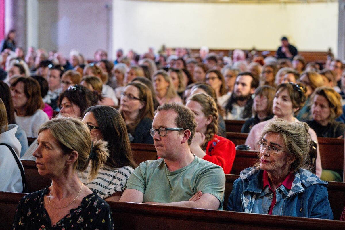 A  view of the audience at St Luke’s during Cork World Book Fest.
