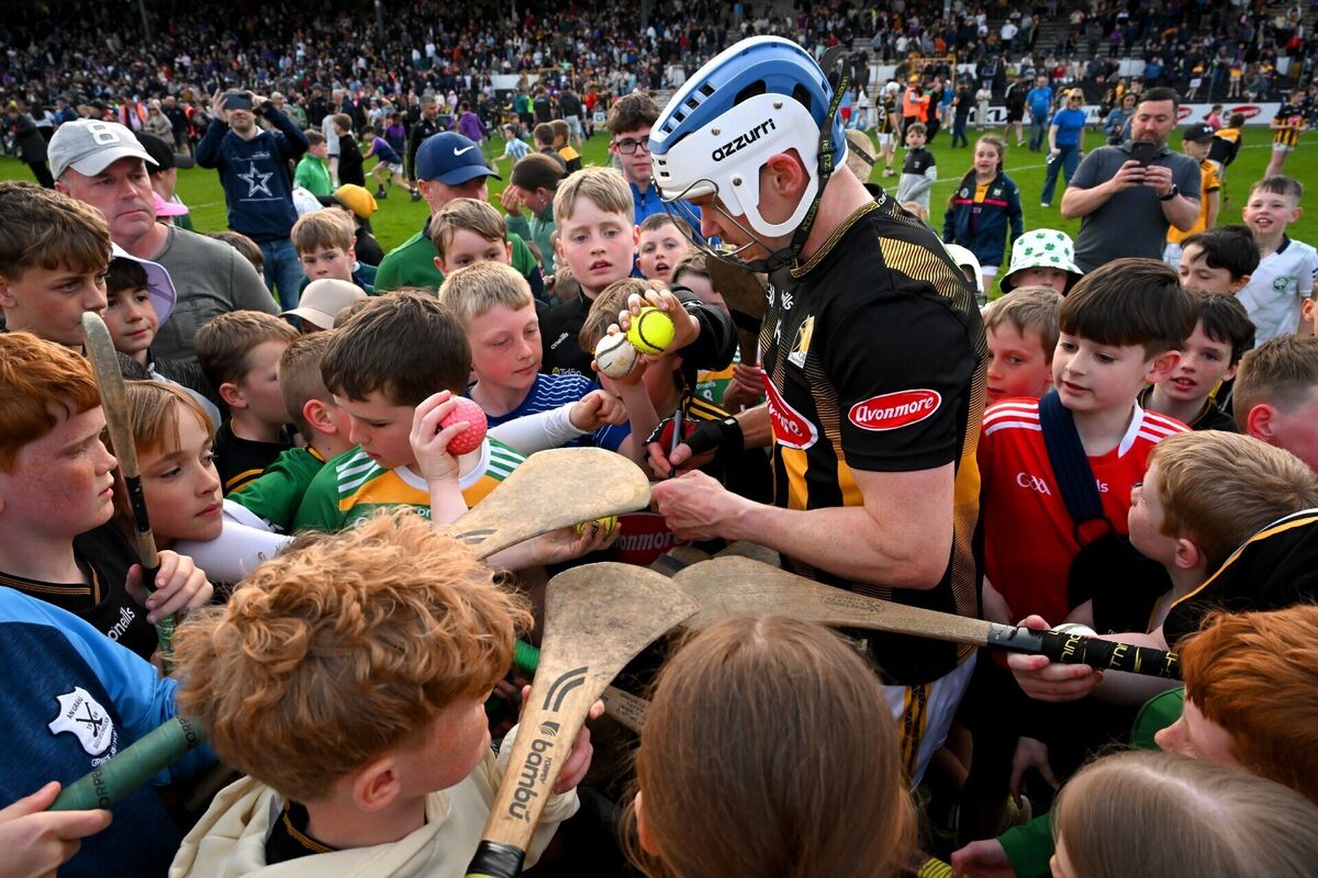 Young supporters surround TJ Reid of Kilkenny after he became hurling's top championship scorer again last weekend. Picture: Ray McManus/Sportsfile Young supporters surround TJ Reid of Kilkenny after he became hurling's top championship scorer again last weekend. Picture: Ray McManus/Sportsfile
