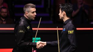 <p>Mark Selby exited the World Snooker Championship with a 13-11 defeat to Wu Yize. Pic: Nigel French/PA Wire.</p>