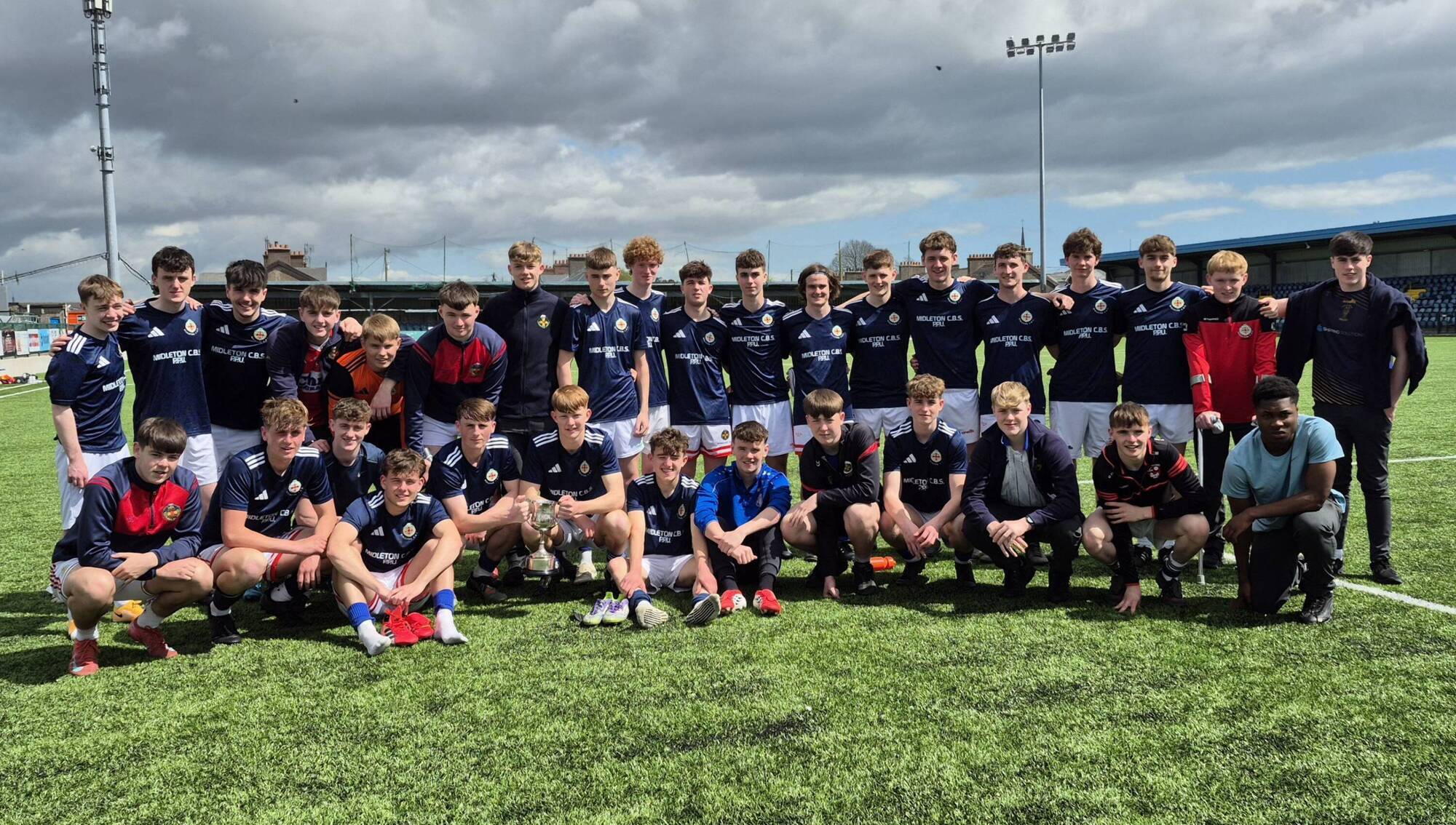 Midleton CBS beat CBS High School Clonmel 3-1 on Monday to claim the u19 FAI Schools Munster Senior Challenge Cup. Pic: Chris Melnyk