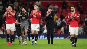 <p>Manchester United manager Michael Carrick is happy to reach a ‘good position’ in the table. Pic:  Martin Rickett/PA</p>