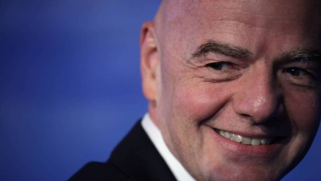 <p>COSTLY: FIFA President Gianni Infantino</p>