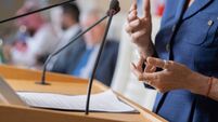 Politician Addressing Conference