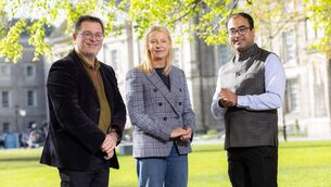 <p> Kieran McCorry, Microsoft National Technology Officer. Catherine Doyle, General Manager, Microsoft Ireland, and Professor Ashish Kumar Jha, ADAPT Centre, Trinity College Dublin at the launch of the AI Economy Report.</p>