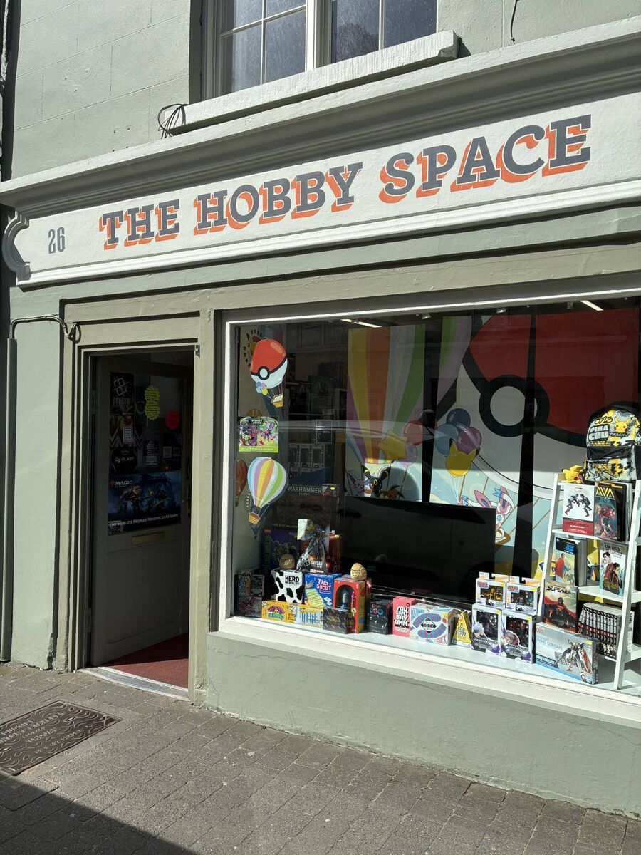 Seán McGillicuddy, the fourth generation of his clan to run the store, has created The Hobby Space in Listowel — a safe space — to buy, build, and play with trading cards, board games, models, and more. It’s very popular.