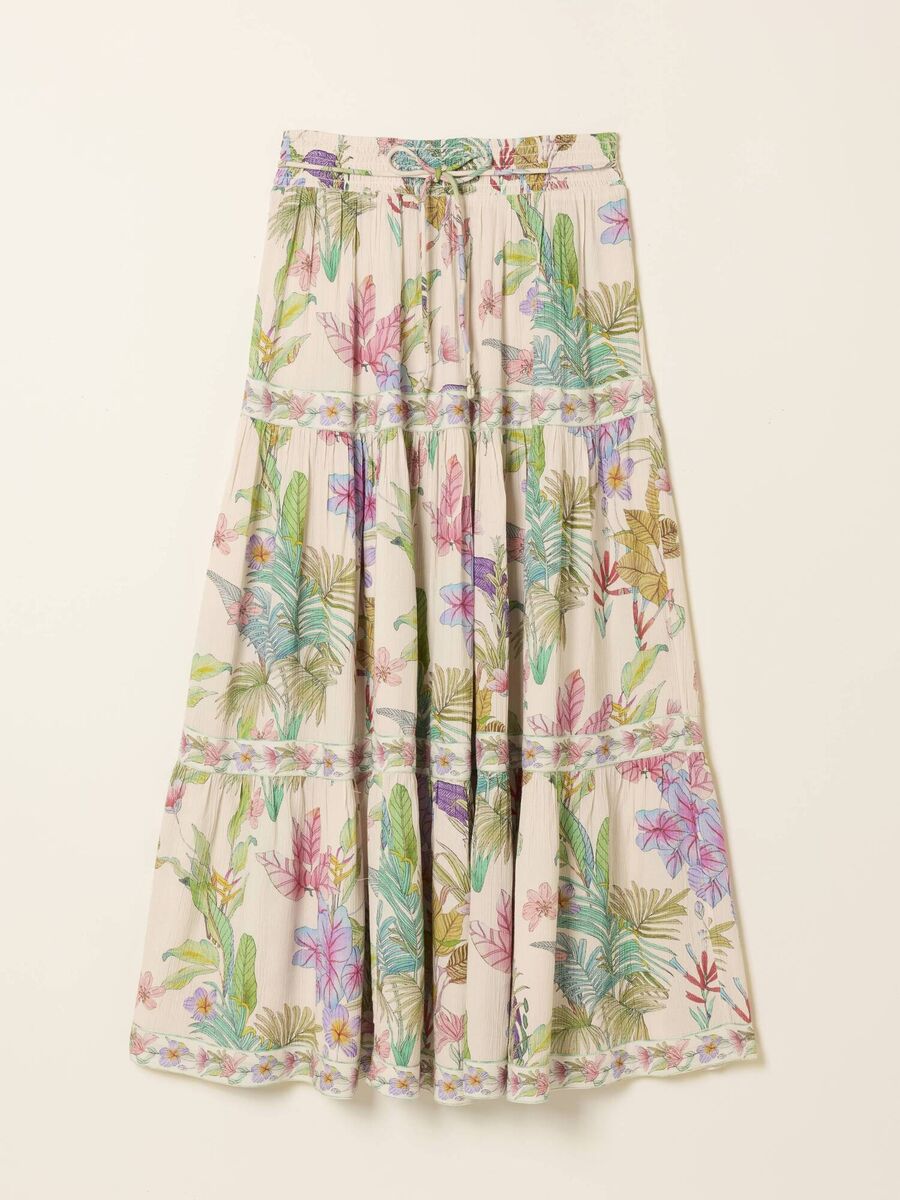 Tropical Tiered Maxi Dress, €77.50, FatFace.
