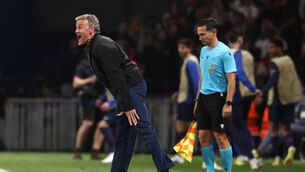 <p>Paris Saint-Germain's head coach Luis Enrique: “It had amazing rhythm, trying to play offensive football, trying to show their quality. I think everybody had fun watching the match." Pic: FRANCK FIFE / AFP via Getty Images)</p>