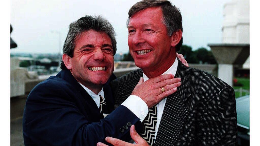 Kevin Keegan with Alex Ferguson