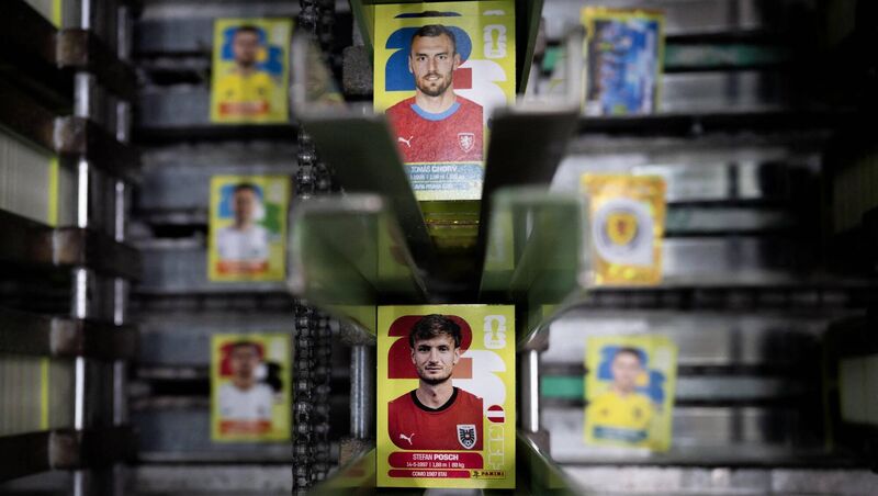 CZECH MATE: It could have been us. Czechia players adorn the range of Panini collectible cards for the 2026 World Cup finals