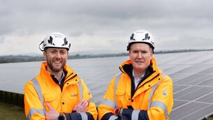 <p>Charles Coyle, Development Project Manager, Amarenco Ireland and Declan Cullinane, Managing Director of Amarenco Ireland. Picture: Alison Miles</p>