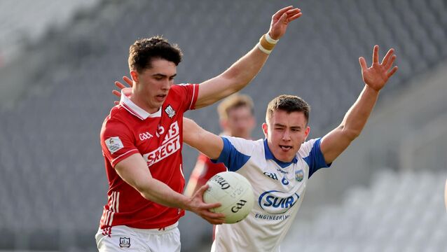 <p>Sean Coakley, Cork, Fergal O'Brien, Waterford. Pic: Jim Coughlan.</p>