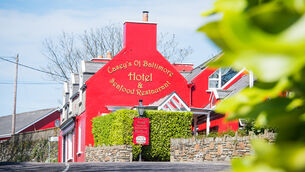 <p>The exterior of Caseys of Baltimore ibn East Cork</p>