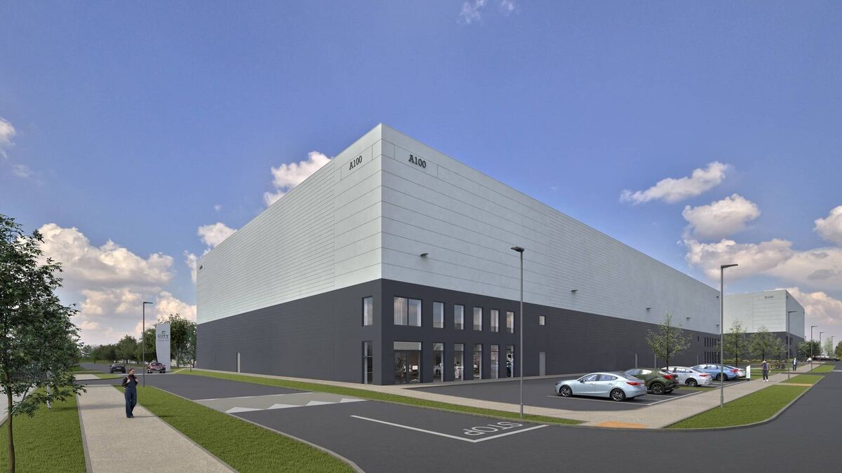 CGI of a unit at City Business Park, Dock Road, Limerick where current quoting rent is €14.50psf