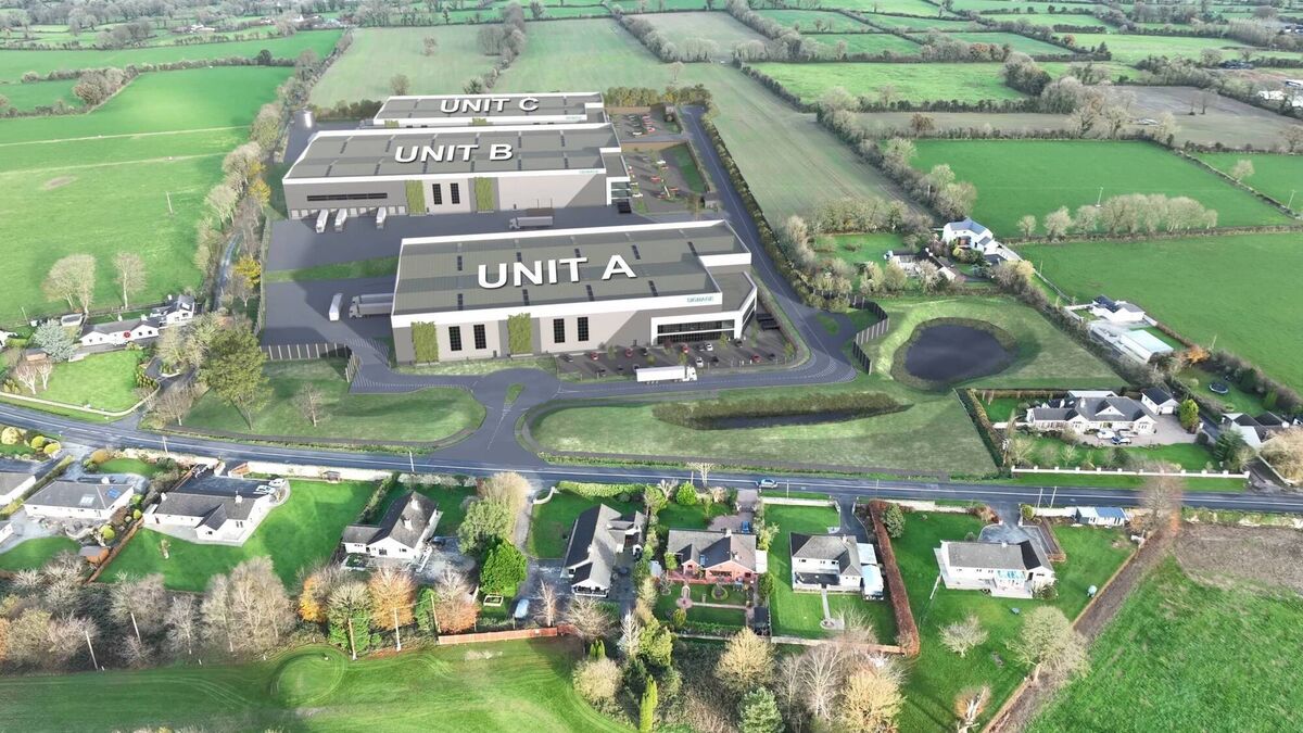 CGI of units at Ireland South Logistics Park, Mitchelstown, Co Cork