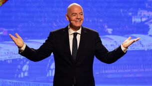 <p>FIFA President Gianni Infantino. Pic: AP Photo/Bruna Prado</p>